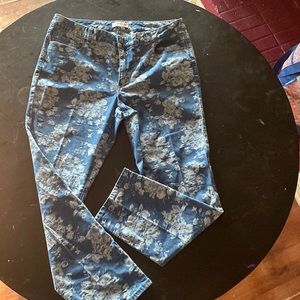 Jeans with flowers on them